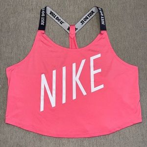 Pink Nike Cropped Tank